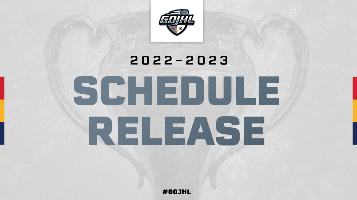 Announcing the 2022-23 GOJHL Regular Season Schedule