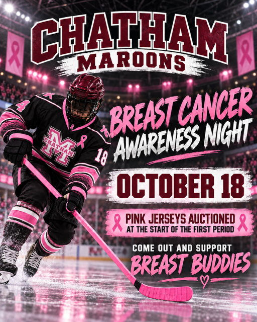BREAST CANCER AWARENESS NIGHT WITH THE CHATHAM MAROONS!